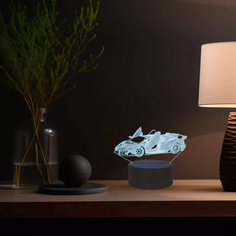 Manta SNL64RGB LED lempa 3D RGB dekoratyvinė automobiliui