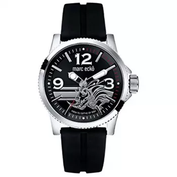 MARC ECKO E08503G1 Vyriškas Nerūdijančio Plieno Kvarcinis Laikrodis 43mm Juodas Ciferblatas
