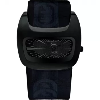 MARC ECKO E16077G2S Vyriškas kvarcinis analoginis laikrodis 50mm nerūdijančio plieno juodas ciferblatas