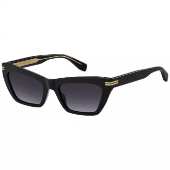 MARC JACOBS Moteriški Akiniai nuo Saulės MJ-1112-S-807 Kvadratiniai Juodi/Pilki 54mm