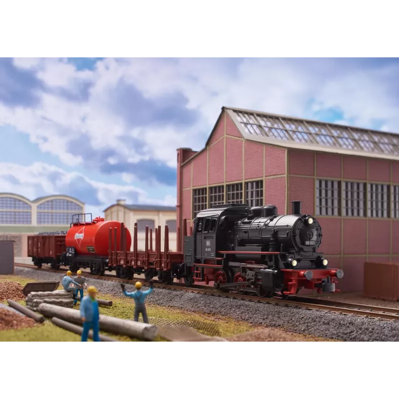 Märklin 29890 Digitalinis startinis rinkinys su BR 89.0 garvežiu, C-Track bėgiais, Mobile Station, H0 masteliu (1:87), III era