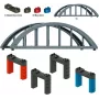 Märklin 72218 H0 tiesus santvarinis tiltas C/K/M bėgiams, pilkas, 360 mm