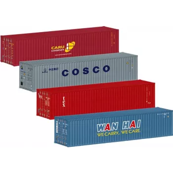 Märklin 76552 H0 mastelio 20 pėdų konteinerių rinkinys, 2 vnt., plastikinis, modelių geležinkelių krovininiams vagonams