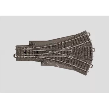 Märklin H0 C-Gleis trišakė rodyklė 188,3 mm su paklotu (24630)
