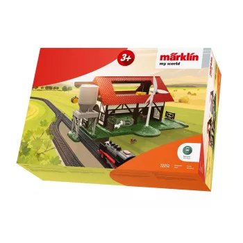 Märklin My World H0 ūkio pradinukų rinkinys 72212 – baterijomis maitinamas traukinys su gyvūnais ir bėgiais