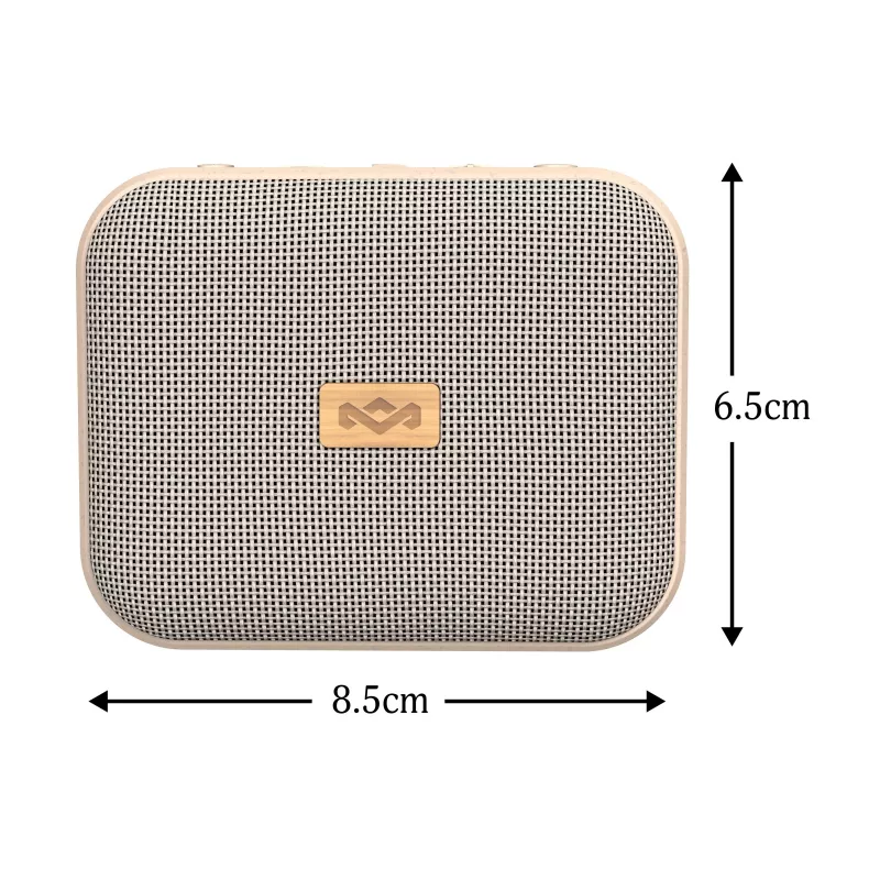MARLEY Jammin nešiojamas belaidis Bluetooth garsiakalbis – Signature Black, IP67 atsparus vandeniui, 360° garsas, 12 val. baterija