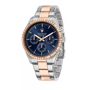Maserati Potenza R8853100040 Vyriškas Laikrodis 43mm Juodas Ciferblatas Juodas Odinis Dirželis