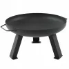 MASTER GRILL Sodo laužavietė 80 cm Apvali Plieninė Juoda