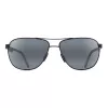 MAUI JIM Vyriški poliarizuoti akiniai nuo saulės 728-2M – Matinis juodas rėmelis, neutraliai pilki lęšiai