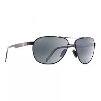 MAUI JIM Vyriški poliarizuoti akiniai nuo saulės 728-2M – Matinis juodas rėmelis, neutraliai pilki lęšiai