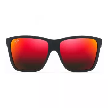 Maui Jim Red Sands Akiniai RM864-02A Unisex 64mm Matinis Juodas Rėmelis Neutraliai Pilki Lęšiai