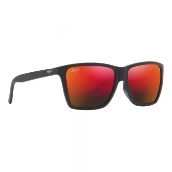 Maui Jim Red Sands Akiniai RM864-02A Unisex 64mm Matinis Juodas Rėmelis Neutraliai Pilki Lęšiai