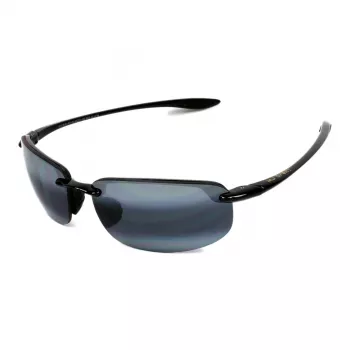MAUI JIM Unisex Akiniai 407-02 Mauna Kea Blizganti Juoda Neutraliai Pilka Poliarizuoti 64mm