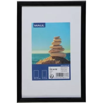MAUL 1934490 Vieno nuotraukos rėmelis – MDF plokštės – plastikas – polikarbonatas (PC) – juodas – stalviršinis – 10 x 15 cm – stačiakampis
