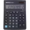 MAUL MXL 12 stalinis skaičiuotuvas su 12 skaitmenų LCD ekranu, mokesčių skaičiavimu, dvigubu maitinimu, juodas 7267090