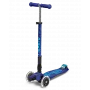 Maxi Micro Deluxe Foldable LED Scooter Bright Blue