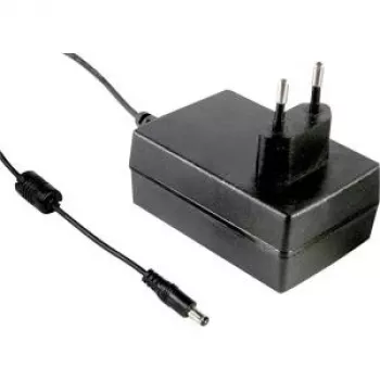 MEAN WELL GST25E07-P1J 25W 7V 3.57A AC/DC stalinis maitinimo adapteris, juodas