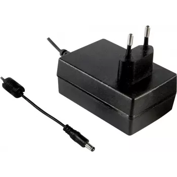 MEAN WELL GST36E12-P1J 36W 12V DC 3A maitinimo adapteris su EU kištuku ir 5,5x2,1 mm cilindriniu jungtimi