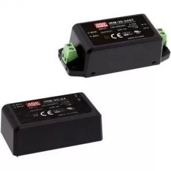 MEAN WELL IRM-30-5 30W 5V 6A hermetizuotas PCB montuojamas maitinimo šaltinis, juodas
