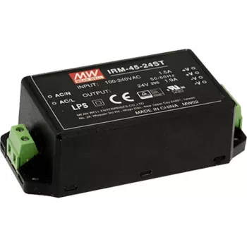 MEAN WELL IRM-45-12ST 45 W 12 VDC AC/DC maitinimo šaltinis, montuojamas ant PCB