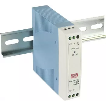 MEAN WELL MDR-10-24 10W DIN bėgių maitinimo šaltinis 24V DC, 0.42A