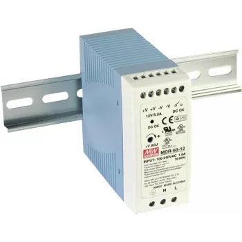 MEAN WELL MDR-60-5 DIN bėgių maitinimo šaltinis 5V 10A 50W