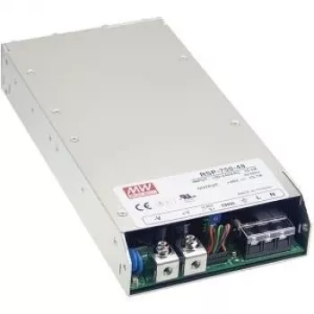 MEAN WELL RSP-750-48 750W 48V uždaro korpuso maitinimo šaltinis su PFC, 1U žemo profilio