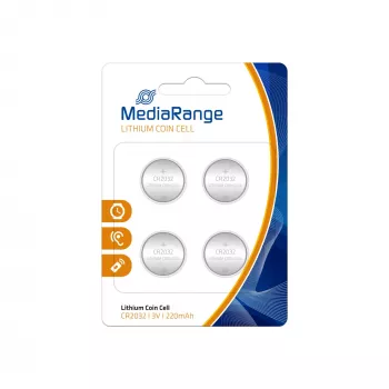 MEDIARANGE MRBAT132 CR2032 3V ličio monetinė baterija (4 vnt. pakuotė)