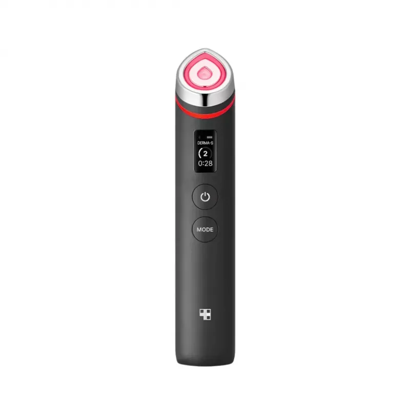 MEDICUBE Age-R Booster Pro Daugiafunkcis veido prietaisas su elektroporacija, mikro srovėmis, EMS, Air Shot ir LED terapija – juodas
