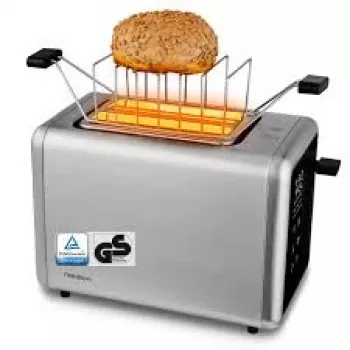 Medion Life MD12102 skrudintuvas sidabrinis 850 W 2 griežinėlių 7 paskrudinimo lygiai LED ekranas