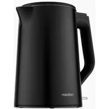 Medion Life MD12105 dviejų sienelių elektrinis virdulys 1,5 L 2200 W juodas