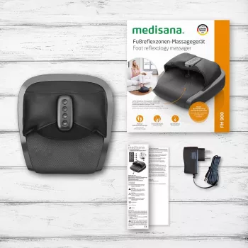 Medisana FM 900 Shiatsu pėdų masažuoklis su šildymu, juodas/pilkas
