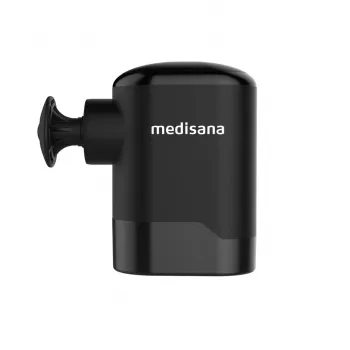 Medisana MG 120 Pocket Massage Gun – kišeninis perkusinis masažuoklis su 4 antgaliais, USB-C įkrovimu, 4 intensyvumo lygiais, kompaktiškas kelioninis dydis