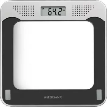 Medisana PS 425 skaitmeninės asmeninės svarstyklės 180 kg juodos pilkos stiklo 40448