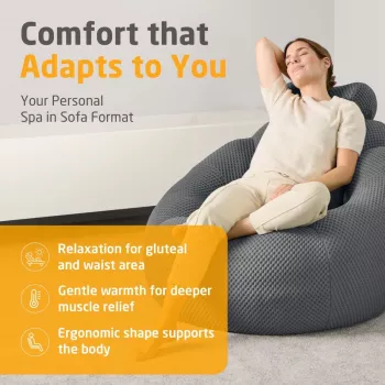 Medisana RS150 Bubble Sofa su masažu, tamsiai pilka | Kur.lt