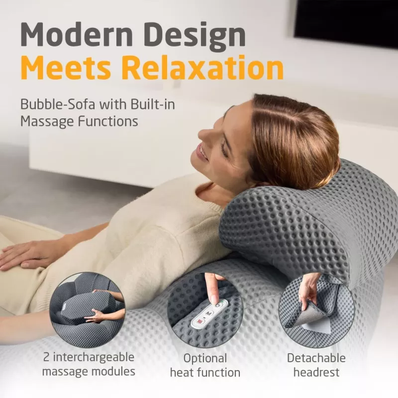Medisana RS150 Bubble Sofa su masažu, tamsiai pilka | Kur.lt
