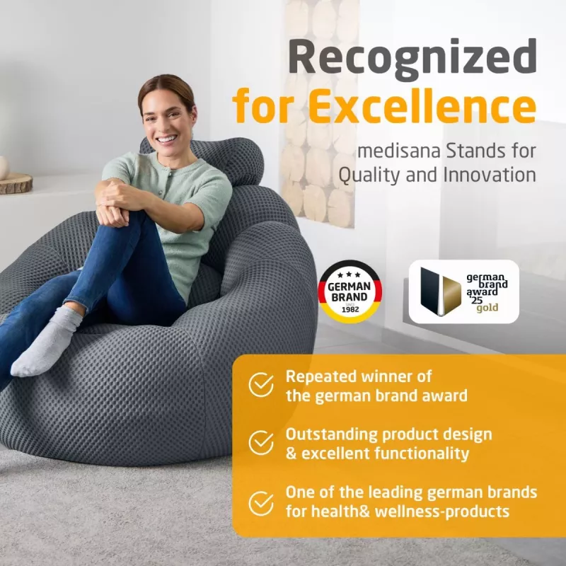 Medisana RS150 Bubble Sofa su masažu, tamsiai pilka | Kur.lt