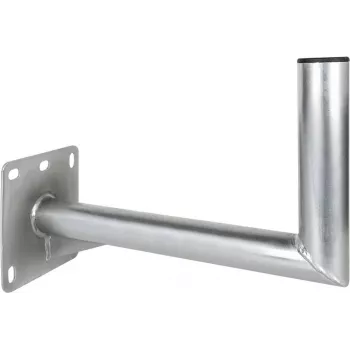 Megasat WB 40 sieninis laikiklis palydovinėms antenoms, aliuminis/plienas, 40 cm alkūnė, sidabrinis 110149