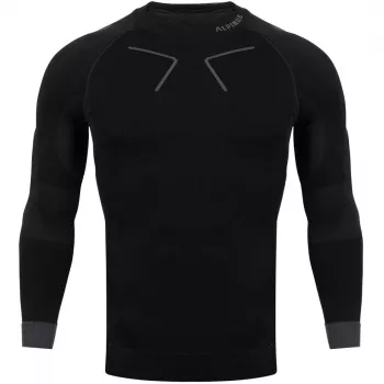 Vyriškas termoaktyvus megztinis Alpinus Tactical Base Layer juodai-pilkas GT43219