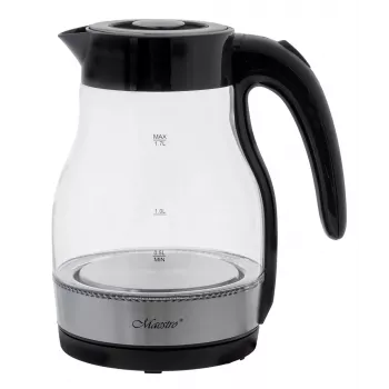 MEO stiklinis elektrinis virdulys 2200W 1,7L juodas MR-061-BLACK MAESTRO