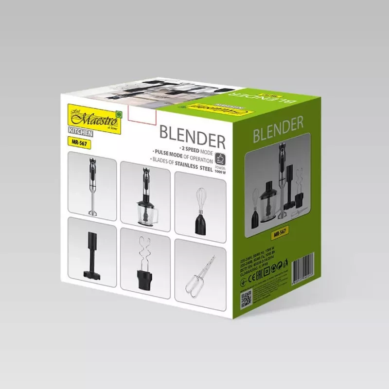 MEO Rankinis blenderis su priedais 1000W MR-567 MAESTRO