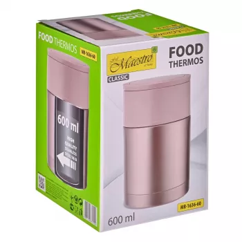 MEO MAESTRO MR-1636-60 600 ml Maisto termosas su 2 indais ir sulankstomu šaukštu