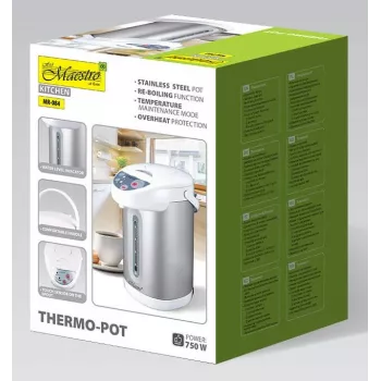 MEO MR-084 4.5L elektrinis vandens šildytuvas ir dozatorius, 750W, nerūdijantis plienas