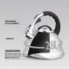 MEO Stovetop Kettle 2.8L MR-1328 MAESTRO Nerūdijančio plieno švilpiantis virdulys su karščiui atsparia bakelito rankena, tinka indukcijai ir visų tipų kaitlentėms, sidabrinis