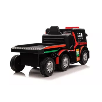Mercedes Truck + Trailer XMX622B baterijomis maitinamas žaislas su LED šviesomis ir raudonu LCD ekranu