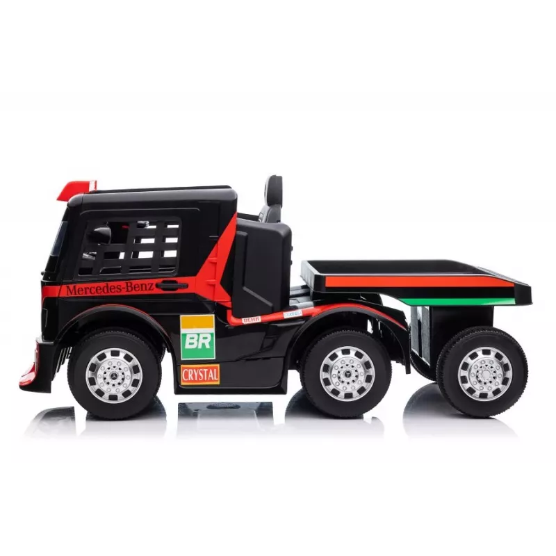 Mercedes Truck + Trailer XMX622B baterijomis maitinamas žaislas su LED šviesomis ir raudonu LCD ekranu