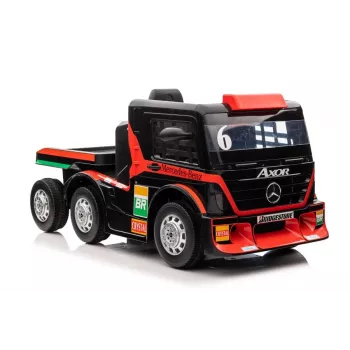 Mercedes Truck + Trailer XMX622B baterijomis maitinamas žaislas su LED šviesomis ir raudonu LCD ekranu
