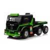Mercedes sunkvežimis + priekaba XMX622B žalias LCD baterijomis maitinamas žaislas
