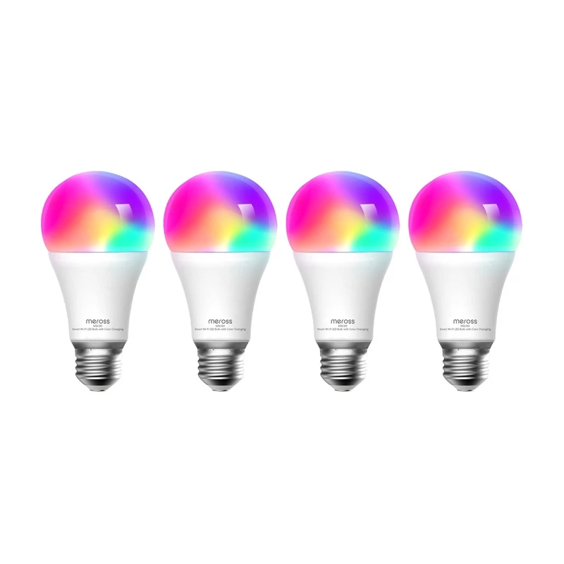 Meross MSL120 WiFi Smart LED lemputė (HomeKit) (keturių rinkinys)