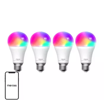 Meross MSL120 WiFi Smart LED lemputė (HomeKit) (keturių rinkinys)